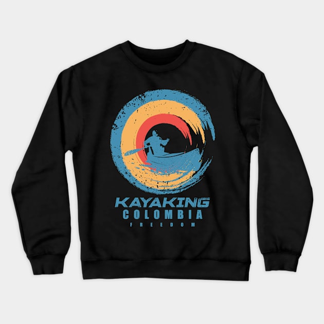 colombia Kayak Adventure Crewneck Sweatshirt by SerenityByAlex